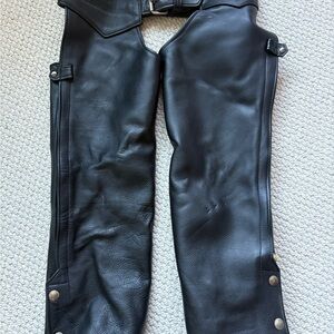 Black Leather Chaps